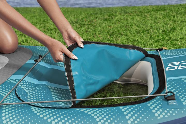 Actual product image Bestway Hydro Force Aqua Drifter View Inflatable Stand-Up Paddleboard Set with Built-in Window 3.35 m
