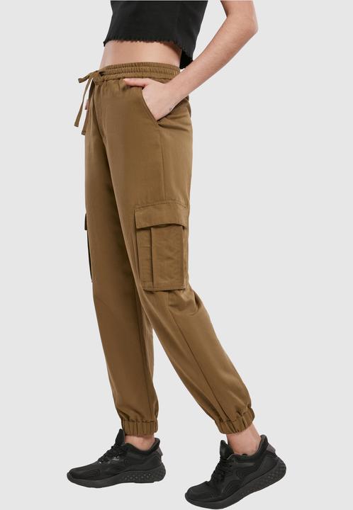 Actual product image Urban Classics Ladies Viscose Twill Cargo Pants (S)