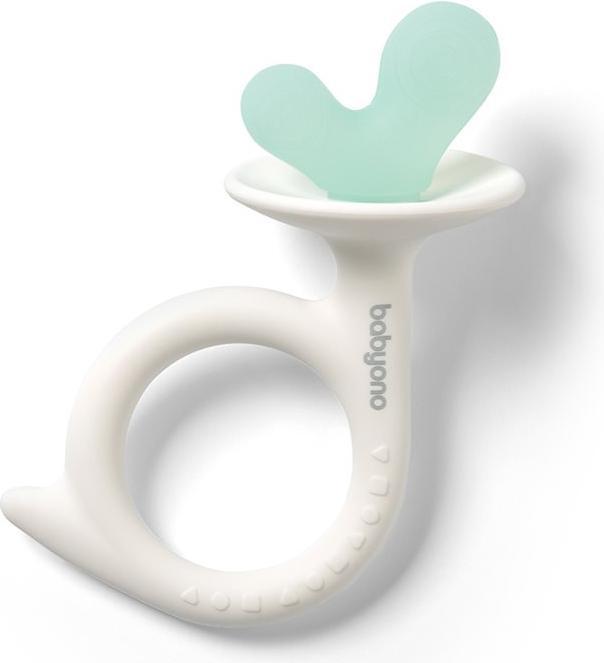 Image du produit Memorysolution anneau de dendition en silicone snail blanc/vert 0M+