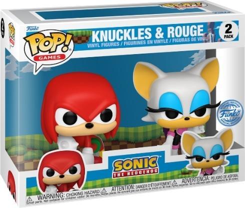 Image du produit Funko POP! 2-Pack Sonic the Hedgehog Knuckles & Rouge Exclusive