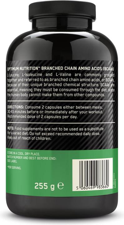 Actual product image Optimum Nutrition Bcaa 1000 (Neutral, 400 pcs., 300 g)