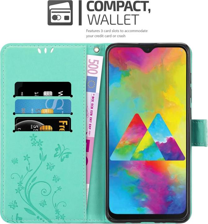 Productafbeelding Cadorabo Bloemen Boekomslag (Samsung Galaxy M21)