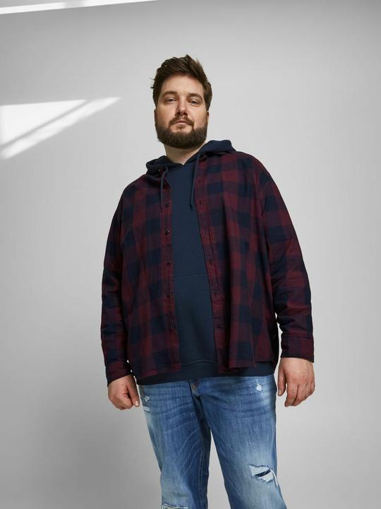 Actual product image Jack & Jones Check plus size shirt (6XL)