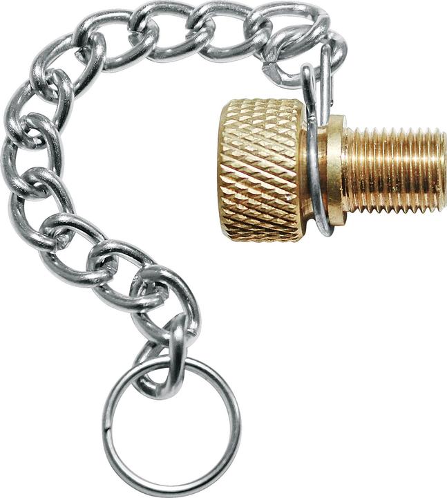 Produktbild SKS Aufstecknippel mit Kette für Presta-Ventil (Ersatzteil Handpumpe)