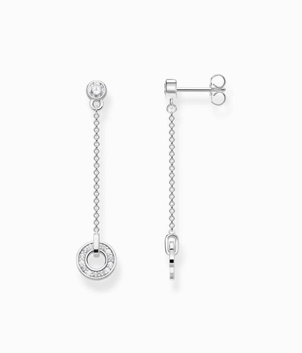 Produktbild Thomas Sabo Ohrring Kreis mit weissen Steinen silber (925er Silber)