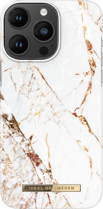 Actual product image iDeal Of Sweden Designer cover with MAGSAFE Carrara Gold (Apple iPhone 14 Pro Max)