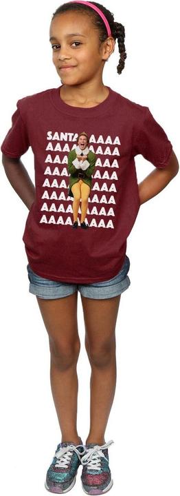 Immagine prodotto Elf Buddy Santa Scream Maglietta Ragazze (152, 158)