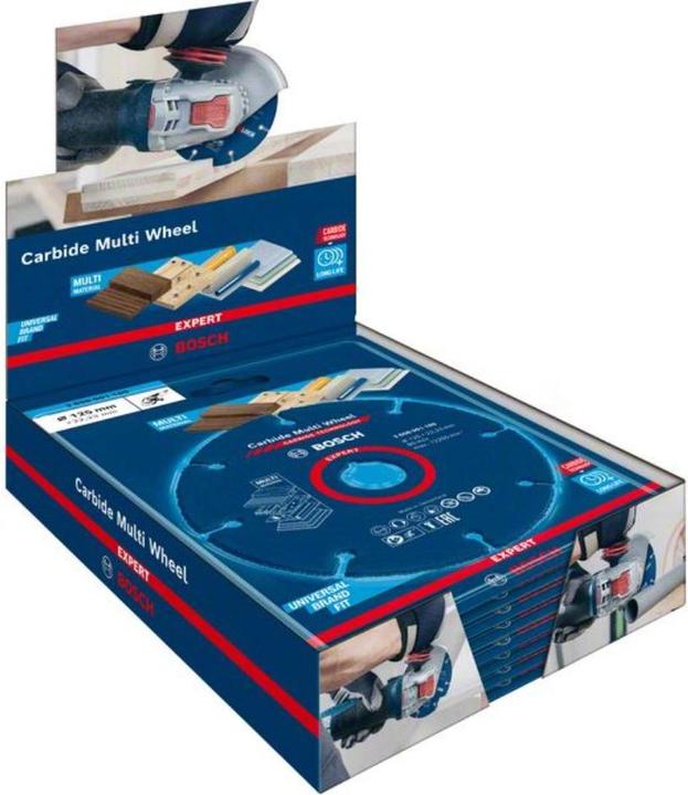 Image du produit Bosch Professional Zubehör Disque à tronçonner Expert Carbide Multi Wheel, 125 mm, 22,23 mm, 10 pcs.