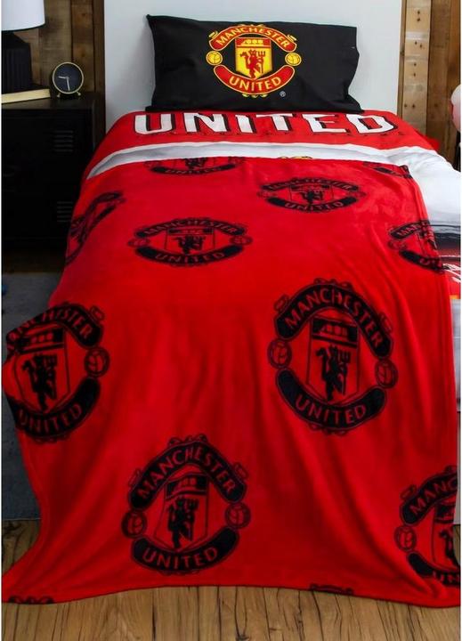 Actual product image Manchester United FC Classic Rotary Fleece Blanket
