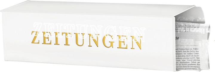 Actual product image Burg Wächter Newspaper box metal WxHxD 425/120/110 mm angular white