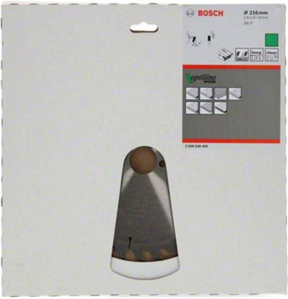 Productafbeelding Bosch Professional Zubehör Cirkelzaagblad Optiline Wood Ø 216 x 30 x 2,6/1,6,34
