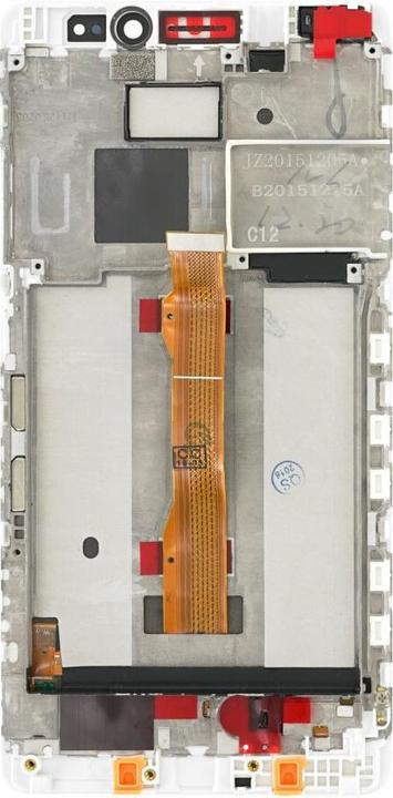 Produktbild OEM Display-Einheit + Rahmen für Huawei Mate S weiss (Display, Huawei Mate S)
