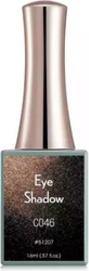 Produktbild Canni Gellack Eye Shadow C046 UV/LED (Braun Glitzer, Gel-Effekt Nagellack)