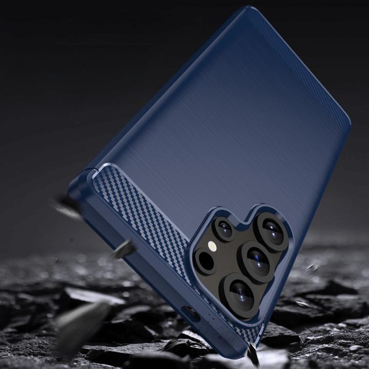 Actual product image Cover-Discount Galaxy S25 Ultra - Metall Carbon Look Hülle (Samsung Galaxy S25 Ultra)