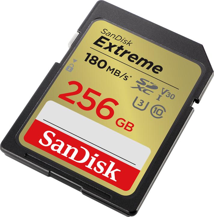 SanDisk Extreme (256 GB, SDXC, U3, UHS-I)