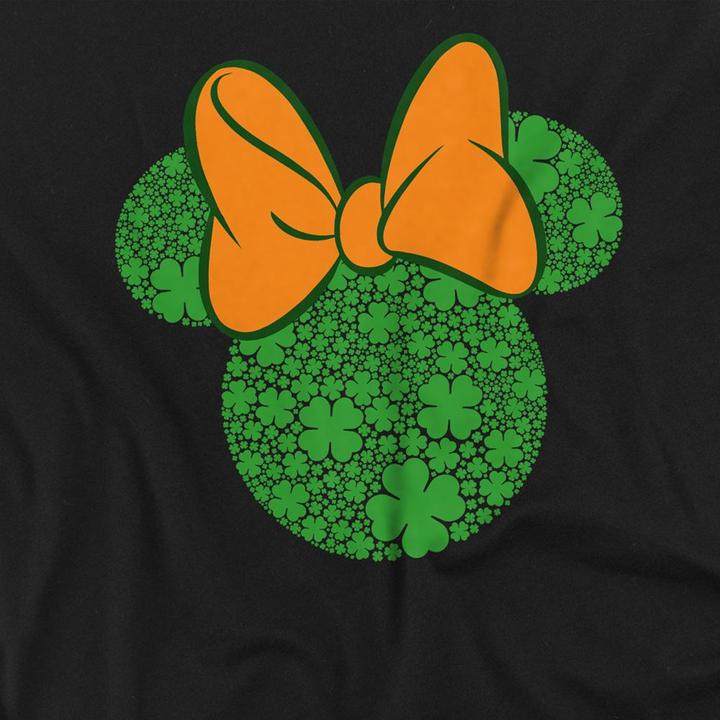 Actual product image Disney Unisex Adult Shamrock Ears Minnie Mouse St Patricks Day T-Shirt (M)