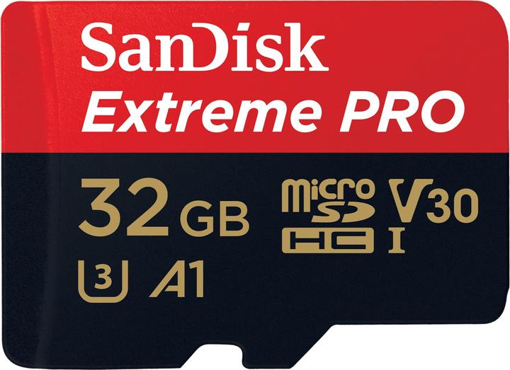 SanDisk Extreme PRO UHS-I V30 (32 GB, microSDHC, U3, UHS-I)