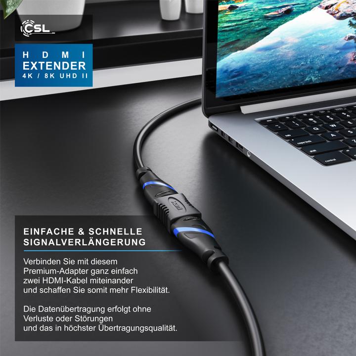 Image du produit CSL Adaptateur HDMI, Full HD - Extension - coupleur, HDMI femelle à HDMI femelle (HDMI, 4.50 cm)