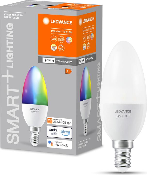 Image du produit Ledvance Smart+ (E14, 4.90 W, 470 lm, 1 x, F)