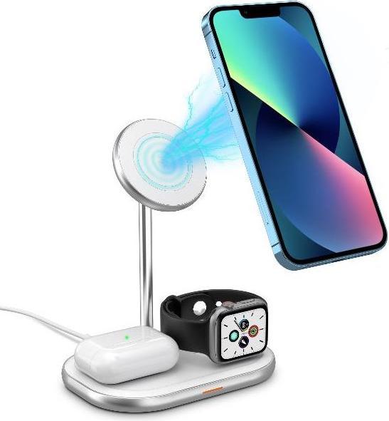 Energizer Wireless charging station Mag Safe 15 W high quality aluminium Airpods iwatch ultra fast charging (15 W)