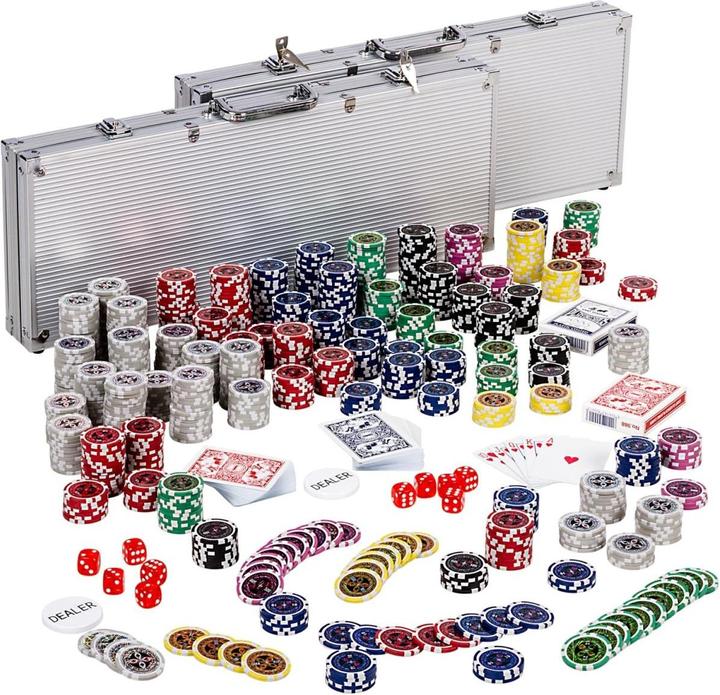 Actual product image Games Planet Poker case, 1000 laser chips, aluminium