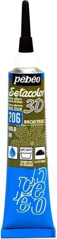 Pebeo Setacolor 3D Effet Brod'Perle (Or, 20 ml)