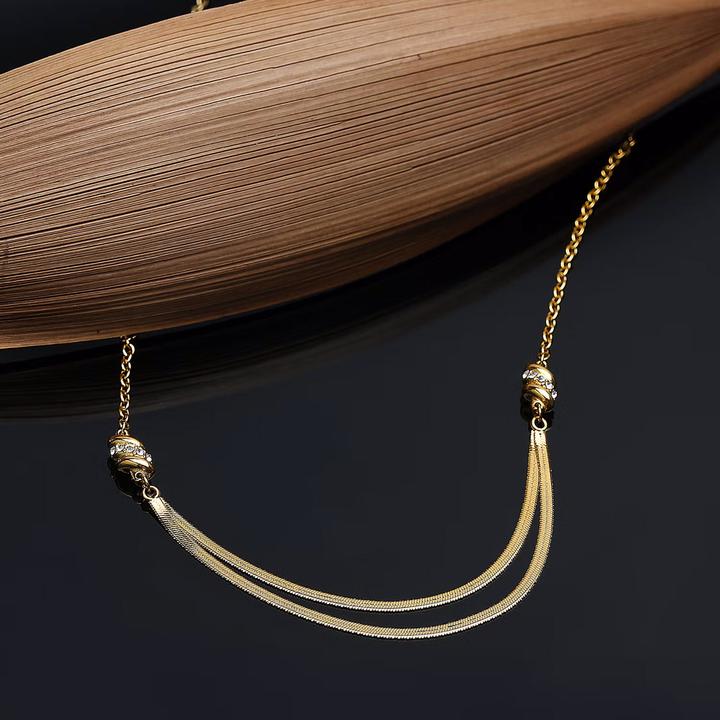 Produktbild Morellato Decent Gold Plated Torchon Crystal Necklace SAWZ01 (Edelstahl)