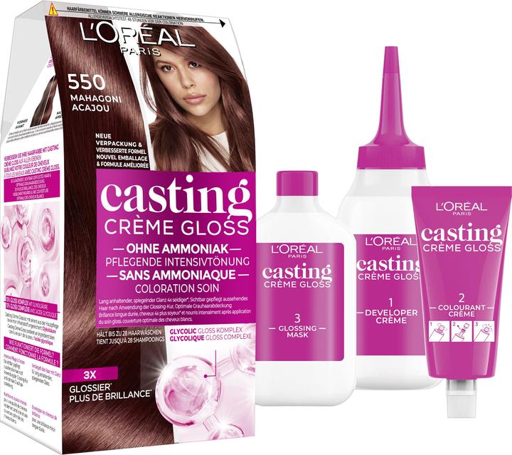 Actual product image L'Oréal Paris Casting Cream Gloss (550 mahogany)