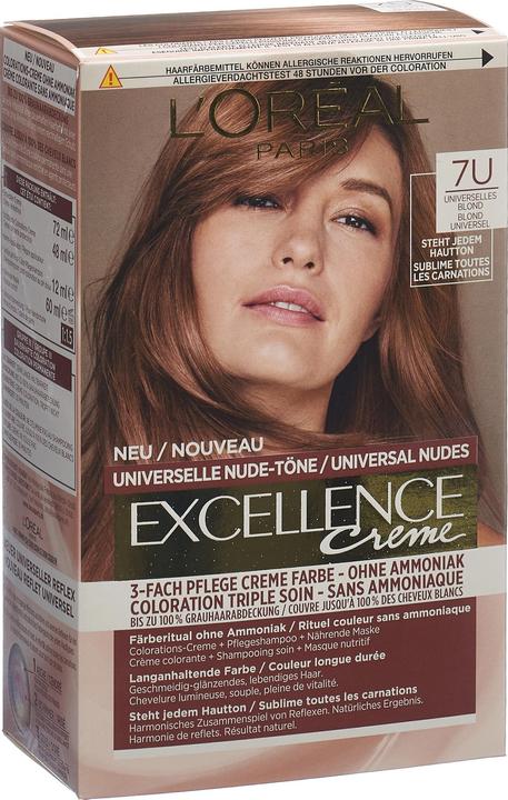 Immagine prodotto L'Oréal Paris EXCELLENCE Universal Nude biondo chiaro (1 pz) (7U Biondo medio)