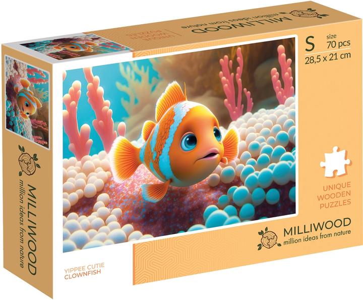 Actual product image Milliwood Puzzle bois S Clownfish (70 pieces)