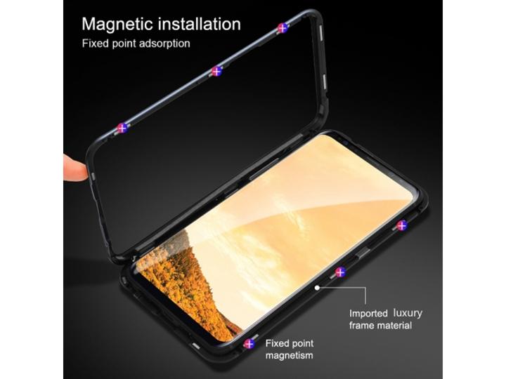 Actual product image G-Case Samsung Galaxy A50 Aluminium Magnetic Glass Back Cover Case (Samsung Galaxy A50)
