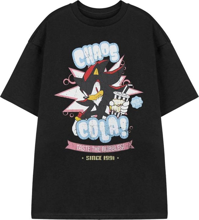 Immagine prodotto Sonic The Hedgehog Chaos Cola Maglietta Ombra Maniche Corte Uomo (L)