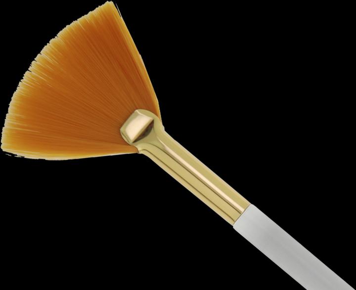 Immagine prodotto Spazzola per maschere a ventaglio, manico in acrilico, capelli fini di Toray, lunghezza: 19 cm