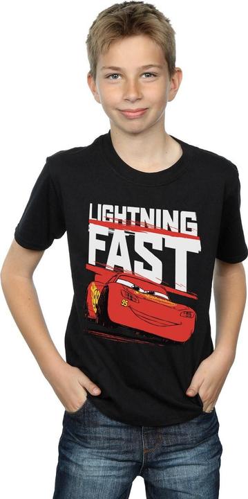 Actual product image Cars Boys Lightning Fast Cotton T-Shirt (128)