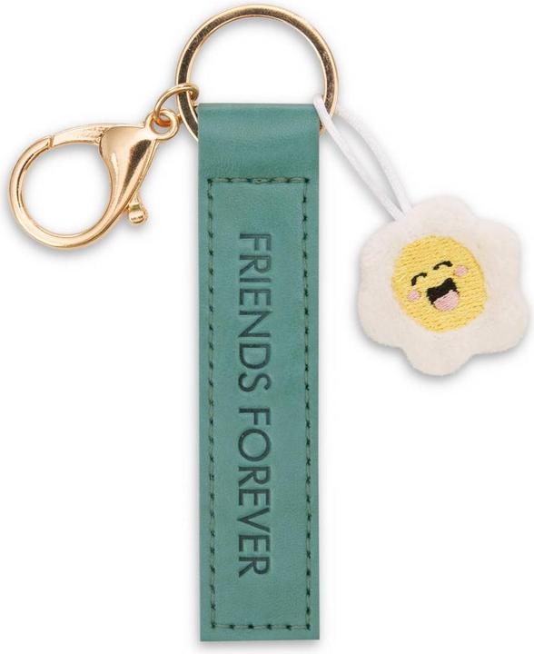 Magni NICI Schlüsselanhänger Friends Forever Kunstlederband mit Blume grün 10cm