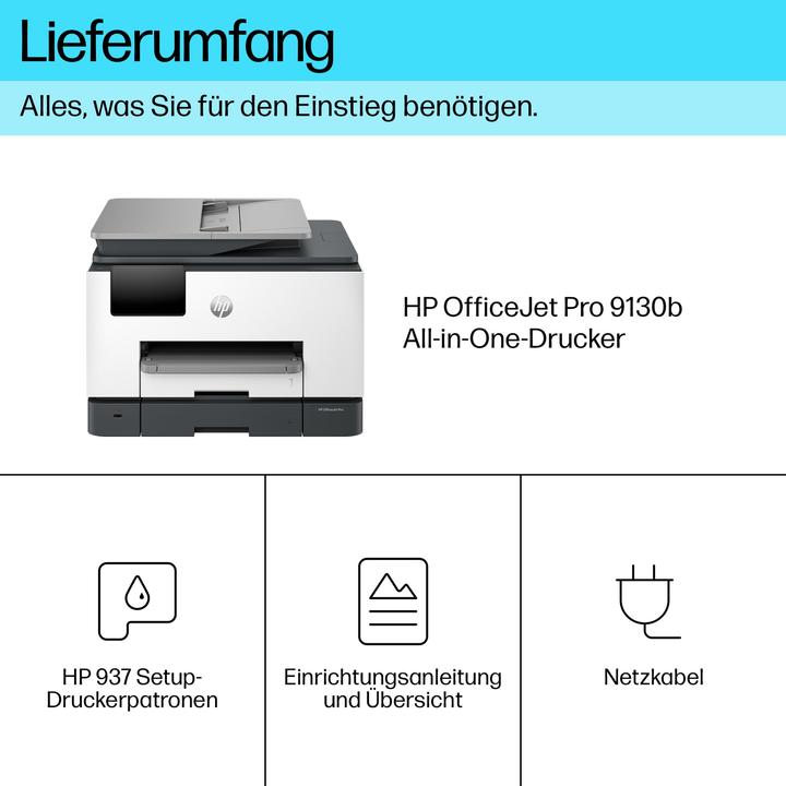 Actual product image HP OfficeJet Pro 9130b All-in-One (Ink, Colour)