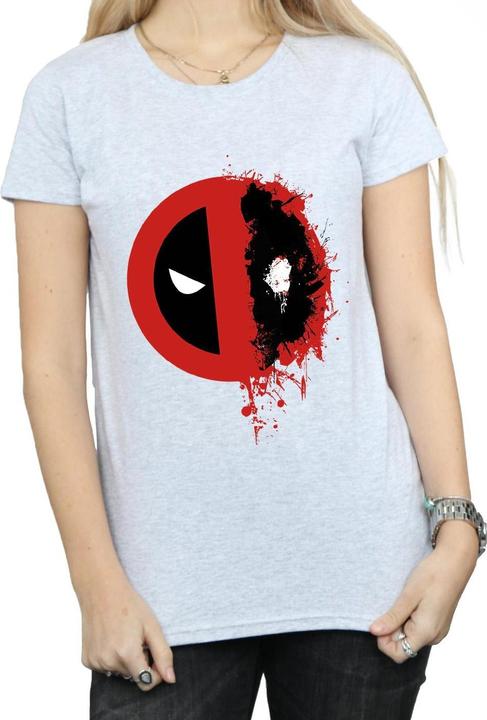 Image du produit - T-shirt DEADPOOL SPLIT SPLAT LOGO - Femme (XL)
