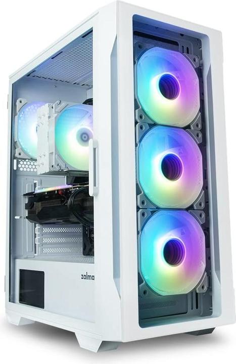 Actual product image Zalman PC case I3 Neo TG Mid Tower RGB fan x4, white (ATX, Mini-ITX)