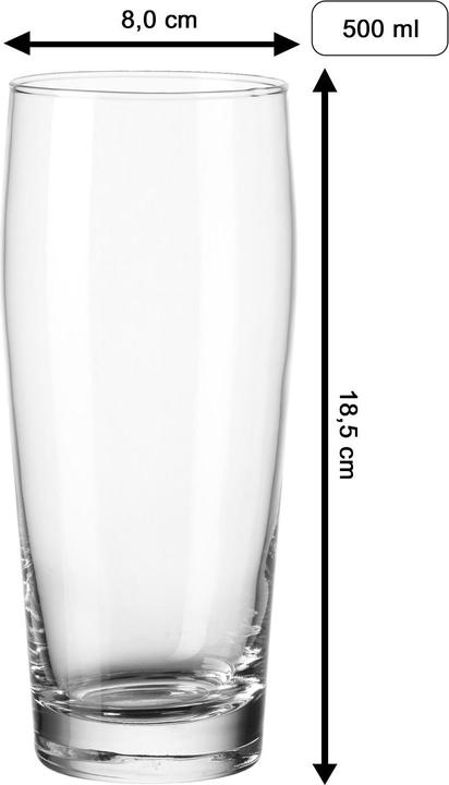 Image du produit Luxentu Willi Becher / Bierglas mit Gravur 60. Jubiläum (0.50 l, 1 x)
