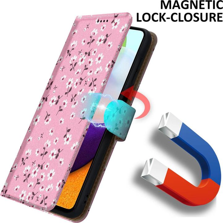 Produktbild Cadorabo Book Hülle mit Print (Samsung Galaxy A52, Samsung Galaxy A52 5G, Samsung Galaxy A52s 5G)
