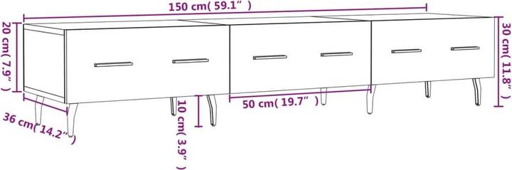 Produktbild VidaXL Lacey (150 x 36 x 30 cm)