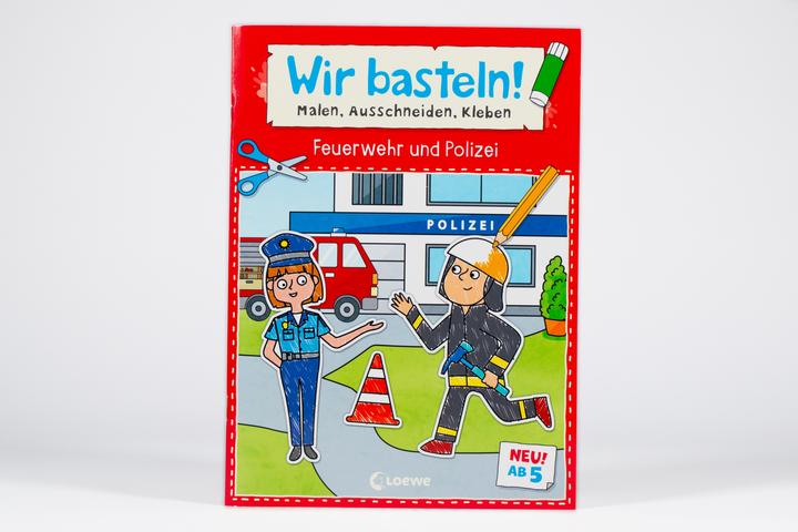 Immagine prodotto Loewe Facciamo bricolage! da 5 anni - colorare, ritagliare, incollare - vigili del fuoco e polizia