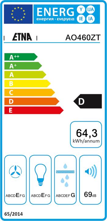 Energie-Label Etna AO460ZT (Unterbauhaube)