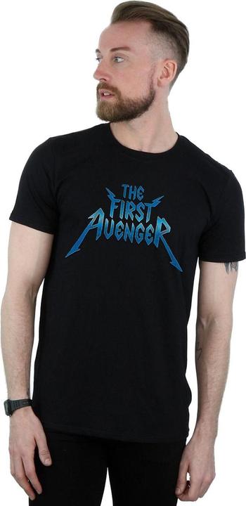 Immagine prodotto The First Avenger Metal Logo Maglietta Uomo (XL)