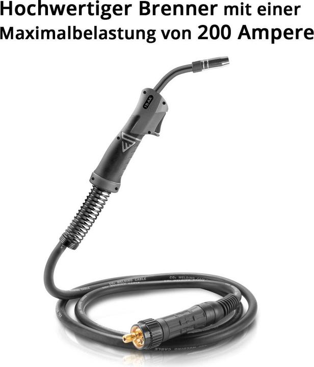 Produktbild Stahlwerk Schweissbrenner AK15 MB15 4 m Schlauchpaket für MIG MAG Schweissgeräte