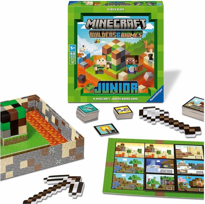 Image du produit Ravensburger 24615 Minecraft Builders & Biomes Junior - Jeu coopératif pour enfants à partir de 5 ans pour (Multilingue)