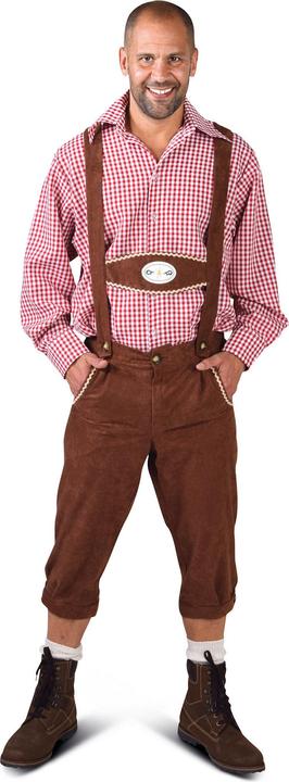 Immagine prodotto Funny Fashion Pantaloni in tessuto tirolese Oktoberfest con bretelle (S)