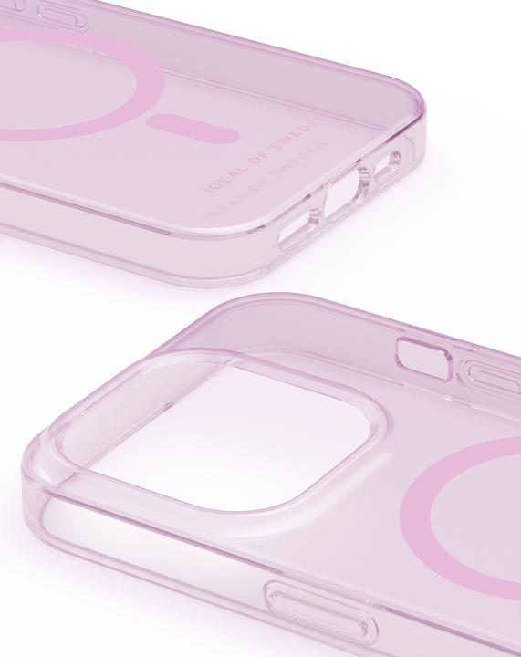 Immagine prodotto iDeal Of Sweden Magsafe Designer con copertina rigida rosa chiaro trasparente (Apple iPhone 15 Pro Max)