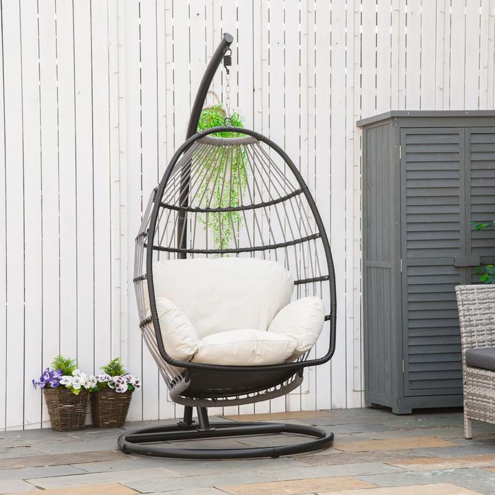Actual product image Outsunny Hanging chair with cushion (160 kg)