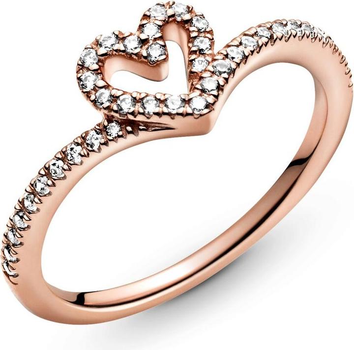 Produktbild Pandora Rose Heart and Wishbone Ring (54, 925 Silber)